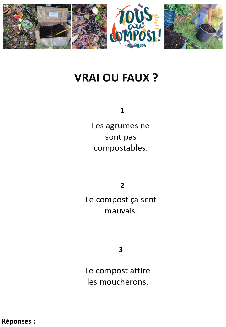 Compost Vrai Faux Les idées reçues 1 v1