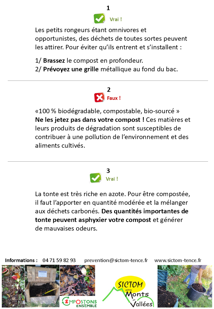 Compost Vrai Faux Les idées reçues C4