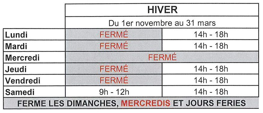 Horaire DT Dunieres