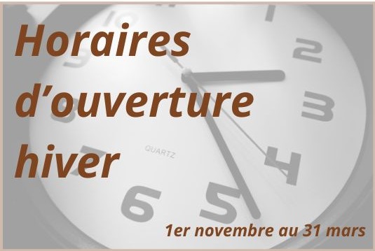 Horaires douverture hiver