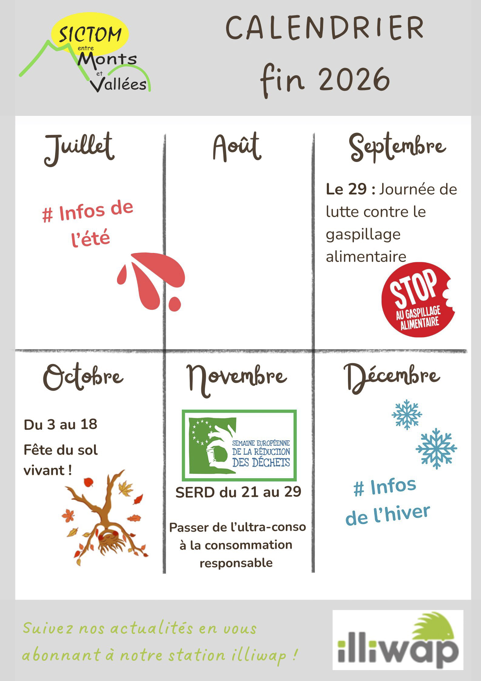 calendrier des événements 2026 6
