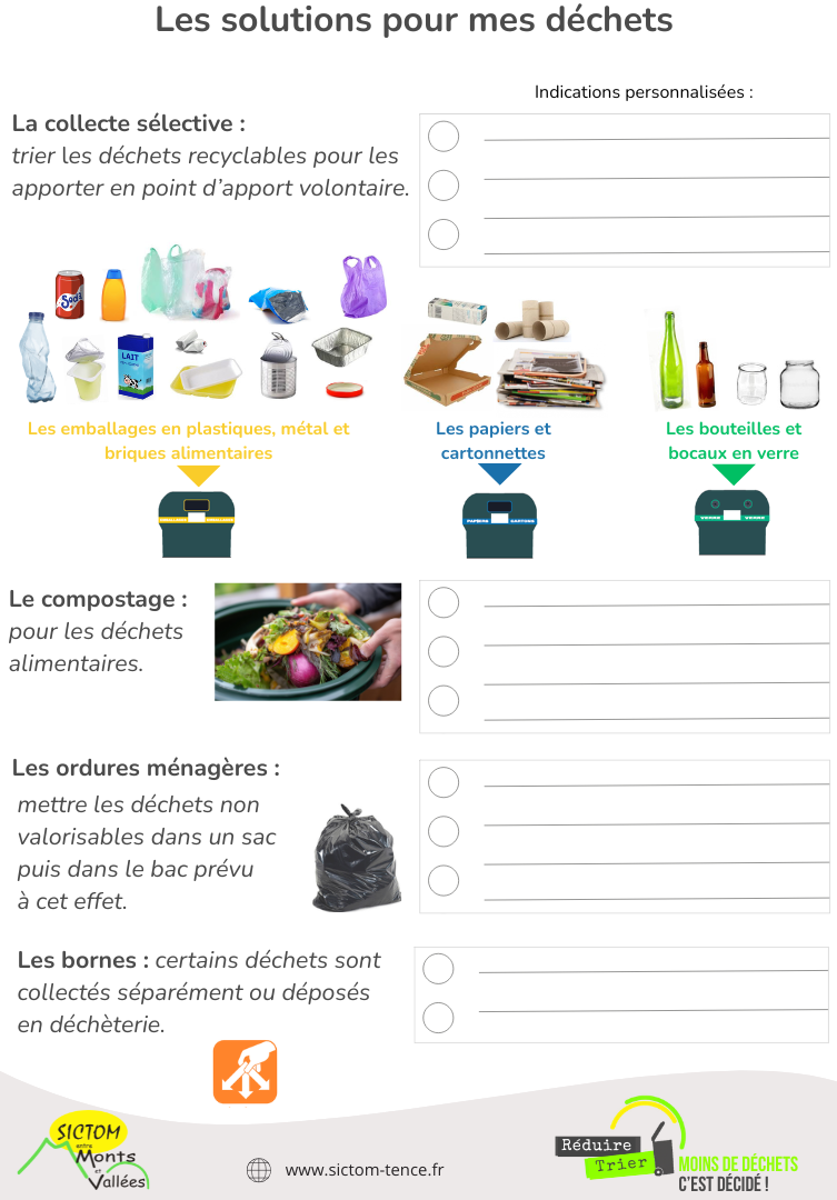 consignes déchets usagers en gîte